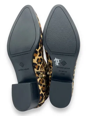 Antonio Melani Lavonnie leopard print haircalf block heel booties 7.5 thumbnail 8