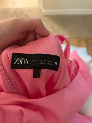 ZARA Pink Pleated Mini Dress thumbnail 3