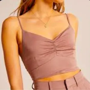 Abercrombie & Fitch‎ Mauve Pink Cropped Smock Back Tank Top thumbnail 6