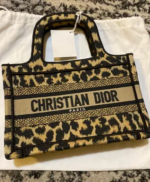 Dior Mini Book Tote Beige Multicolor Mizza Embrodiery thumbnail 2
