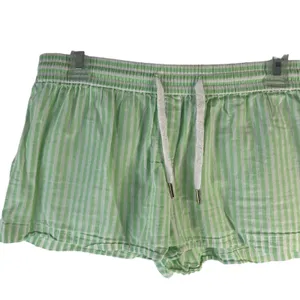 Anthropologie Saturday Sunday Size Small Green Striped Flowy Pull On Shorts thumbnail 2
