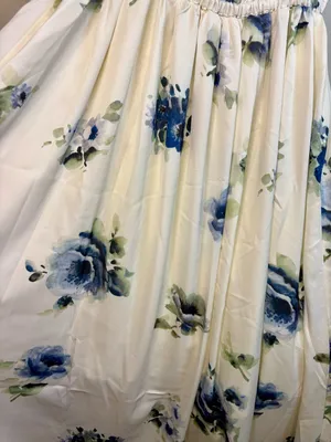 NWT - Rosie Posie Floral Maxi Dress with Blue Roses- sz Med thumbnail 3
