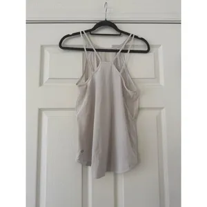 Lululemon White Racerback Tank Top size 6 thumbnail 2