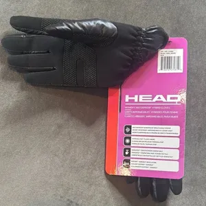 HEAD Women's Black Waterproof Hybrid Touchscreen Compatible Gloves Size M NEW thumbnail 3