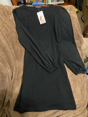 PRETTYGARDEN Black Long Sleeve Midi Dress thumbnail 1