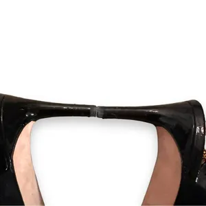 Tory Burch Ashton Black Suede‎ Leather Slingback Kitten Heel Sandal Pumps Sz 9 thumbnail 13