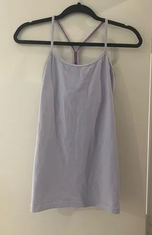 Y Back Tank with built in Bra thumbnail 1