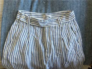 Madewell Striped Linen Pants thumbnail 2