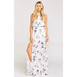 NEW Show Me Your MuMu Heather Halter Floral Maxi Dress Cottagecore S Summer thumbnail 7