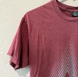 Volcom Burgundy Red Short Sleeve T-Shirt thumbnail 5