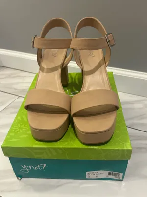 Y-Not Macey Platform Dress Sandals Dark Nude thumbnail 2