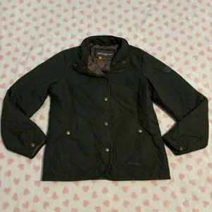Eddie Bauer green quilted jacket size small thumbnail 1