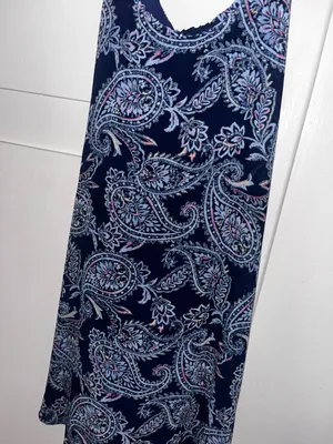 Abercrombie & Fitch Navy Paisley Slip Dress thumbnail 4