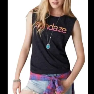 American Eagle Dark Grey Sundaze Tank Top thumbnail 4