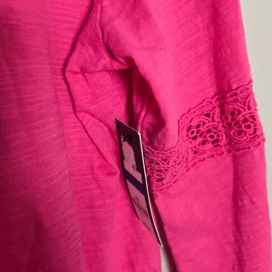 Crown & Ivy Pink Bell Sleeve Top thumbnail 6