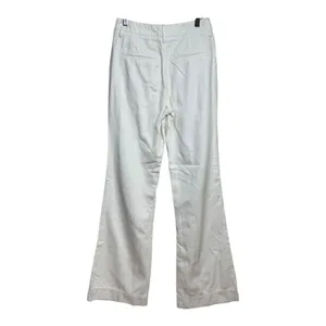 Paige Pleated Leenah Pearl Chain Jeans White French Ivory Sz 27 thumbnail 7