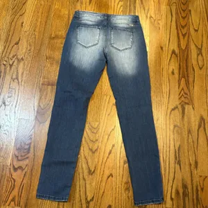 Kancan Womens Jeans Skinny‎ Denim Ripped Distressed Stone Wash Blue 27 thumbnail 2