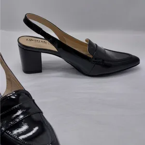 LifeStride Womens Angel Slingback Loafer Pump Sz 6.5 M Black Patent Office Shoe thumbnail 7