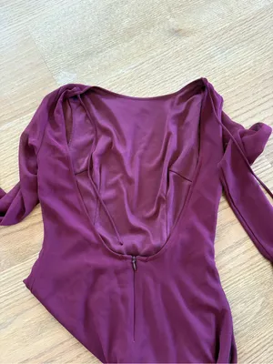 Burgundy Mini Dress Red Size 2 thumbnail 4