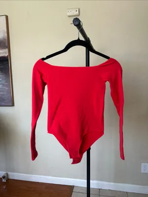 SKIMS ESSENTIAL MOCk NECK LONG SLEEVE BODYSUIT size XS S thumbnail 2