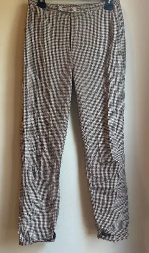 VTG Liz Claiborne Brown Gingham Pants thumbnail 1
