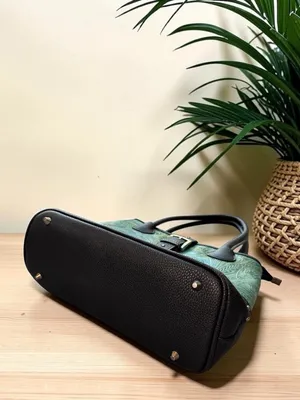 Trinity Ranch Embossed Turquoise Western Satchel Handbag Studded Purse thumbnail 5