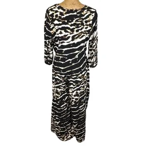 Jaase Lola Just Jungle Wide Leg Jumpsuit Animal Print Bohemian‎ Flowy Size Small thumbnail 4