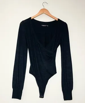 Abercrombie & Fitch Soft & Sexy Surplice Bodysuit thumbnail 1