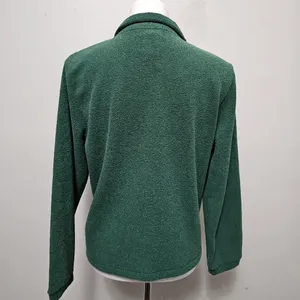 Vintage Mandal Bay Evergreen Cabin‎ Applique ¼ Zip Fleece Top Size Small thumbnail 6