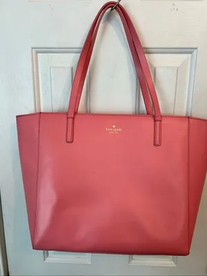 Kate Spade Violeta White Street Tote Purse Pink thumbnail 1