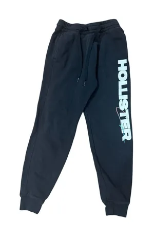 Hollister Sweatpants Womens XS Black Joggers Fleece Activewear Y2K‎ Like thumbnail 1