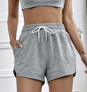 SHEIN Unity Drawstring Waist Track Shorts Athleisure Stretch Size Medium thumbnail 1