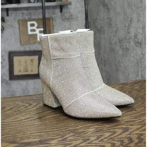 NWT a new day Womens Cailin Ankle Boots 88375036 Silver Gray 7M thumbnail 4