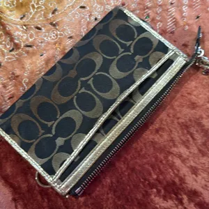Coach Black and Gold Wristlet thumbnail 6