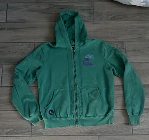 Wave Logo Green Women's Hoodie thumbnail 1