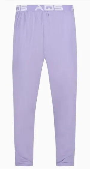 AQS‎ Unisex Periwinkle Lounge Pants Size Medium NWT Purple thumbnail 1
