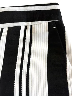 Like New Theory Blayne shorts Black White Stripe Size 2 thumbnail 6