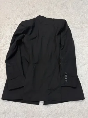Reformation Classic Black Single-Button Women's Blazer Coat thumbnail 4