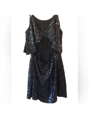 Tobi Shimmer Cut-out Spaghetti Strap Mini Dress, Size S thumbnail 9