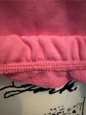 naked wardrobe Pink Cropped Hoodie Sweatshirt thumbnail 5