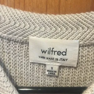 Wilfred Artizia beige vest sweater size small . thumbnail 2