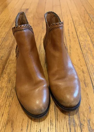 Pikolinos Boots Womens Size 8.5 Brown Leather Chelsea Ankle Block Heel Booties thumbnail 1