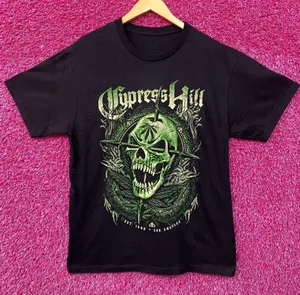 Cypress Hill Skull Graphic Black T-Shirt XXL thumbnail 1