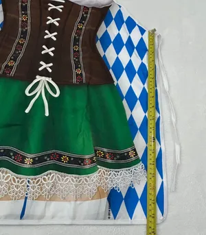 Oktoberfest Fraulein Fabric Novelty Apron Halloween Costume German Bar Maiden thumbnail 8