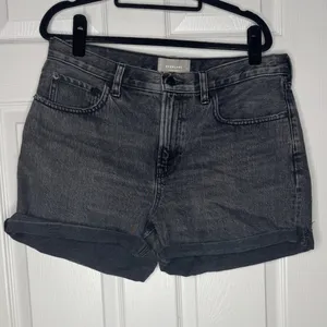 EVERLANE The Denim Short Charcoal Gray‎ Size 30 High Waisted thumbnail 2