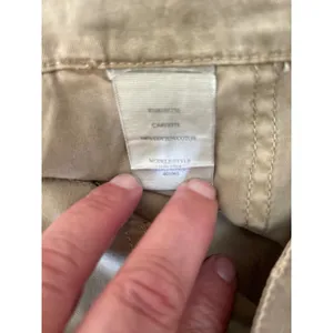 Joie‎ Womens Size 8 Khaki Crop Pants Casual 100% Cotton Utility Style thumbnail 4