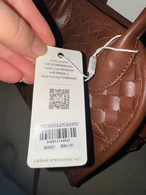 Urban Outfitters Kristie Crossbody Brown Chic leather bag woven texture thumbnail 8