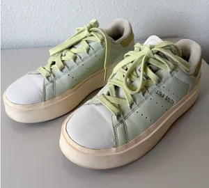 ADIDAS Stan Smith Bonega Platform Shoes Green Lime Sneakers Womens 6 thumbnail 1