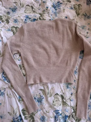 Beige Button Up Sweater Tan thumbnail 3