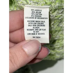 Abercrombie & Fitch Gray Green Knit Long Sleeve Pullover Crew Neck Sweater Sz M thumbnail 4
